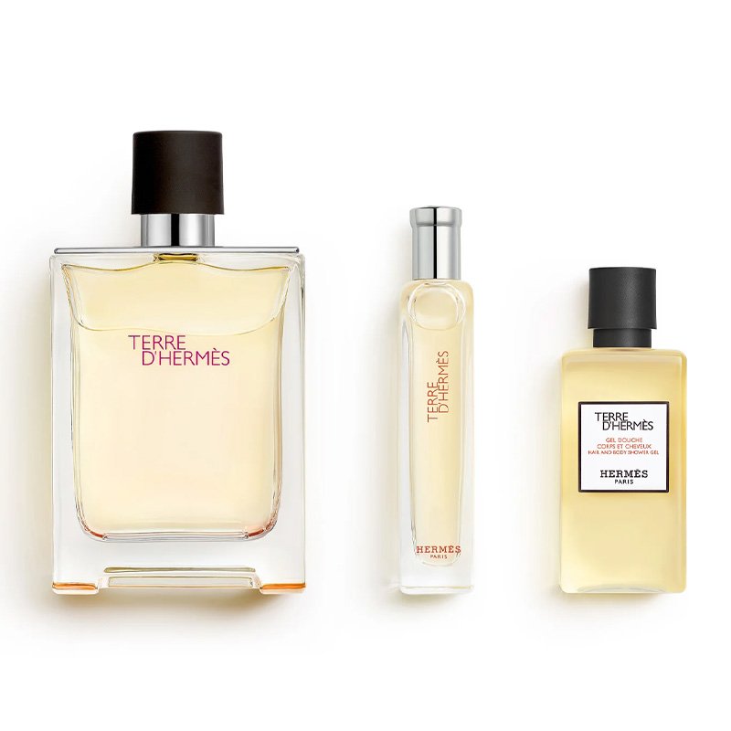 ら*い様 Hermès Terre d'Hermès セット100ml 40ml Набір Hermes Terre d'Hermes (edt/100ml + edt/15ml + sh/gel/40ml