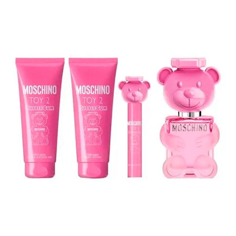 Moschino TOY2 Bubble Gum (100 мл edt + ручка 10 мл + лосьон 100 мл + гель 100 мл)